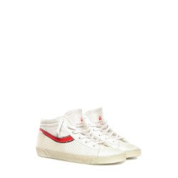 Sneakers Leather Crown white